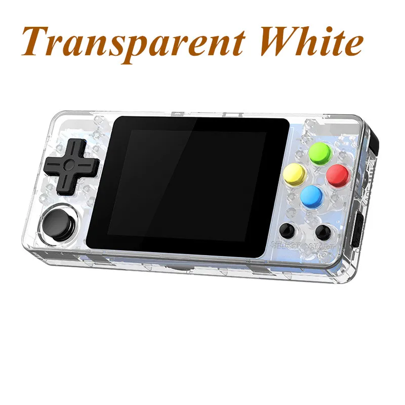 Transparent White CoolBaby игровая консоль LDK 2,6 дюймов горизонтальный экран HD мини ретро портативные игровые плееры портативная консоль мальчик Тетрис - Цвет: Transparent White