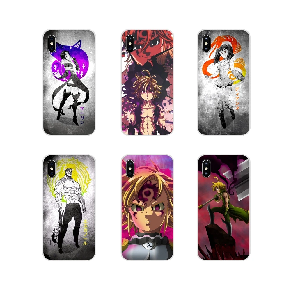 Для Apple iPhone X XR XS MAX 4 4S 5 5S 5C SE 6 6S 7 8 Plus ipod touch Модный чехол для телефона Seven Deadly Sins Colorful