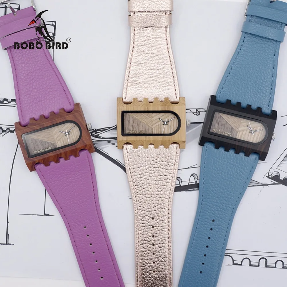 Женские наручные часы с кожаным ремешком в деревянной коробке|box brand|box boxbox gift box |