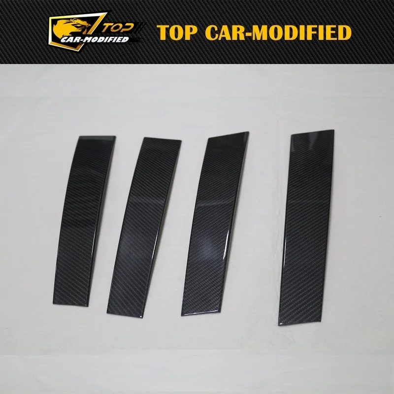 Бесплатная доставка модные стильные дверные накладки из углеродного волокна для