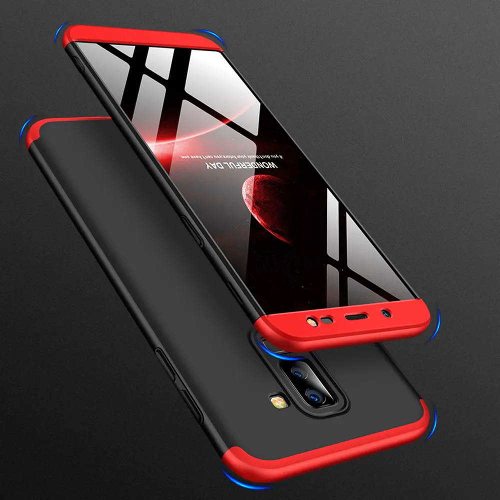 IDOOLS чехол для samsung galaxy J8 A8 2018 Обложка Полная защита 3 в 1 пластиковый матовых чехлов