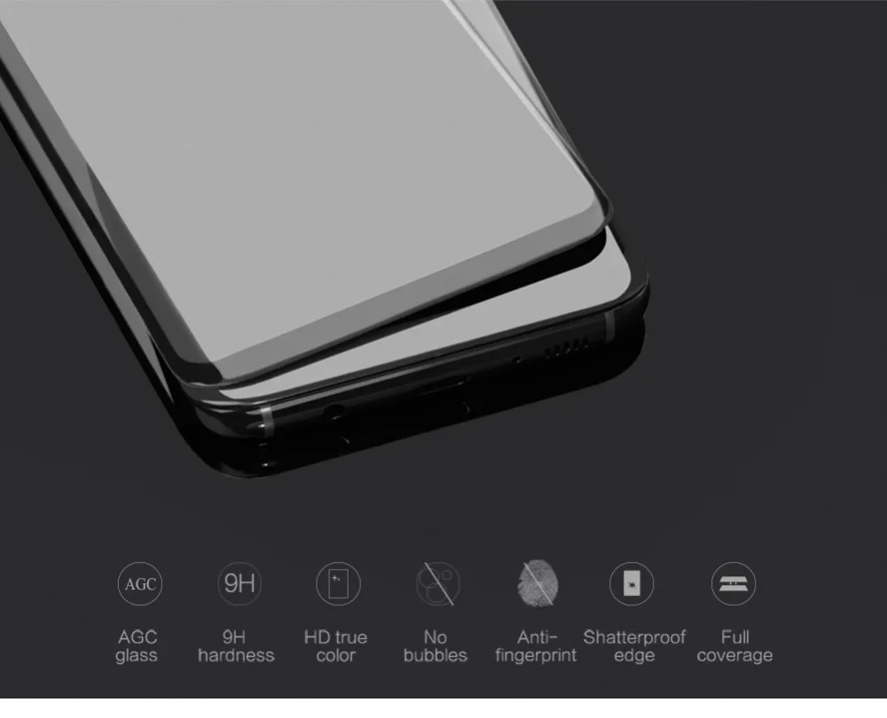 NILLKIN для samsung galaxy s8 plus защита экрана полное покрытие 3d 9H тонкий s9 Plus Note 9 закаленное