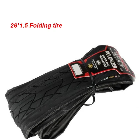 Folding black 1 KENDA 2" K1112 1 шт. шины для горного велосипеда 26*1,5 26*1,75 2 стиля складные/разворачивающиеся шины 30/60tpi черные красные синие желтые белые шины - Цвет: Folding black 1