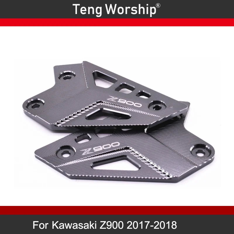 titanium Для KAWASAKI Z900 Z 900 аксессуары для мотоциклов подножка подставка для ног задний Набор набойки защита - Цвет: titanium