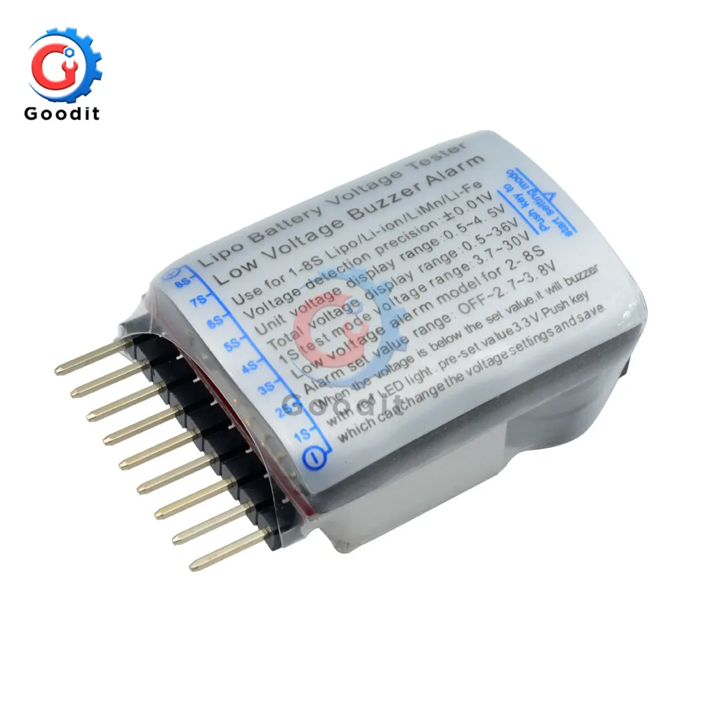 Цифровой сигнал с низким звуком 10 шт. 2 в 1 1S-8S Lipo/li-ion/Fe RC лодка аккумулятор