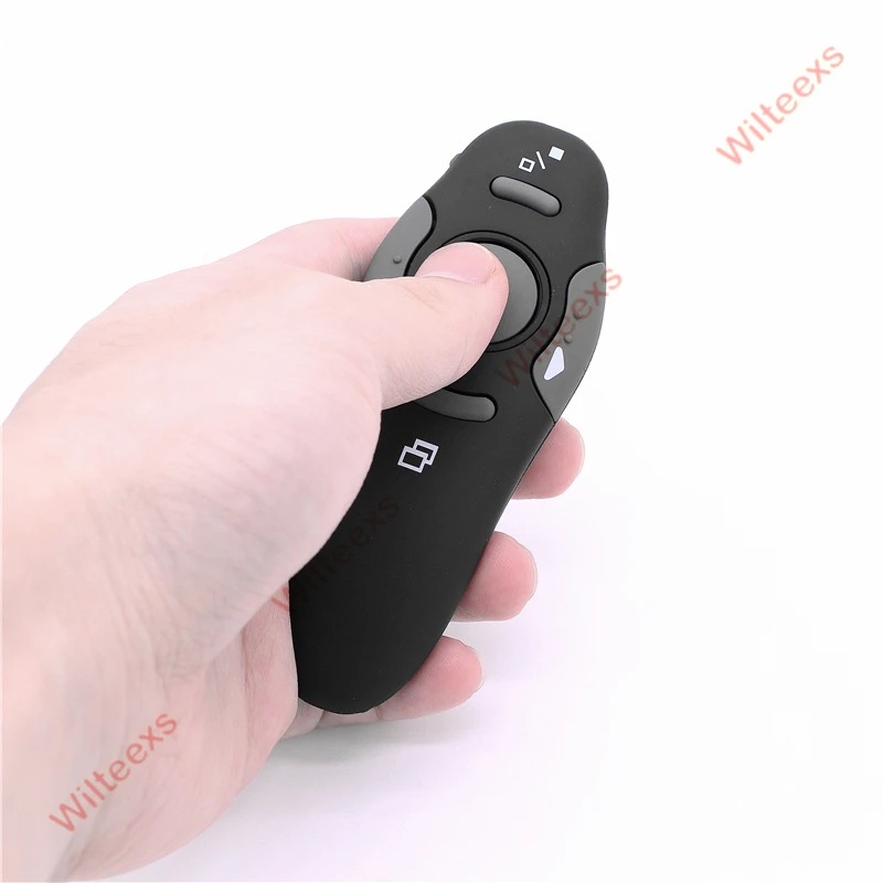 WILTEEXS 2,4 ГГц беспроводной ведущий красные Лазерные указки ручка USB приемник RF пульт дистанционного управления Page Turn PPT Powerpoint презентация