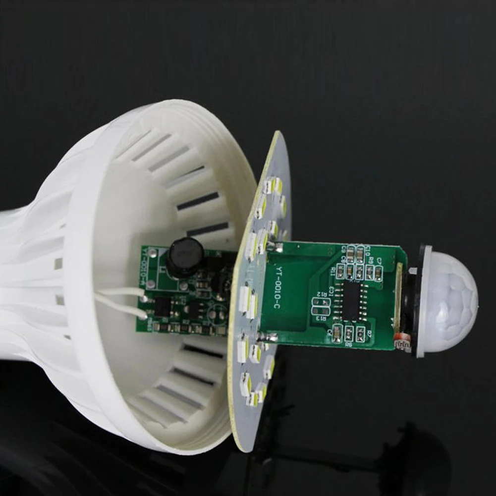 9 Вт E27 Motion Detection Sensor Light СВЕТОДИОДНЫЕ Лампы ПИР Инфракрасный умный Свет Energy Saver для