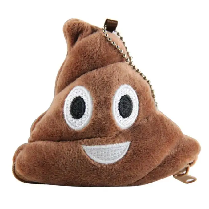 as shown Poo Подушка плюшевый мягкий смайлик Подарочный кошелек для монет женский мини кошелек клатч модный Повседневный женский бумажник на молнии Carteira - Цвет: as shown