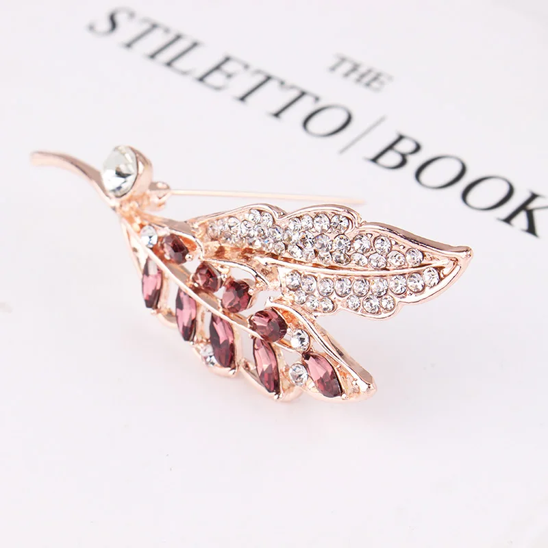 Брошь женская с кристаллами 6 цветов в наличии | Украшения и аксессуары