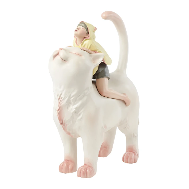 Cat General Kemi живая белая ночь сказка Lite Edition кошка общая кукла ручной работы рабочего стола настройка подарок на день рождения модные игрушки - Цвет: Cat General