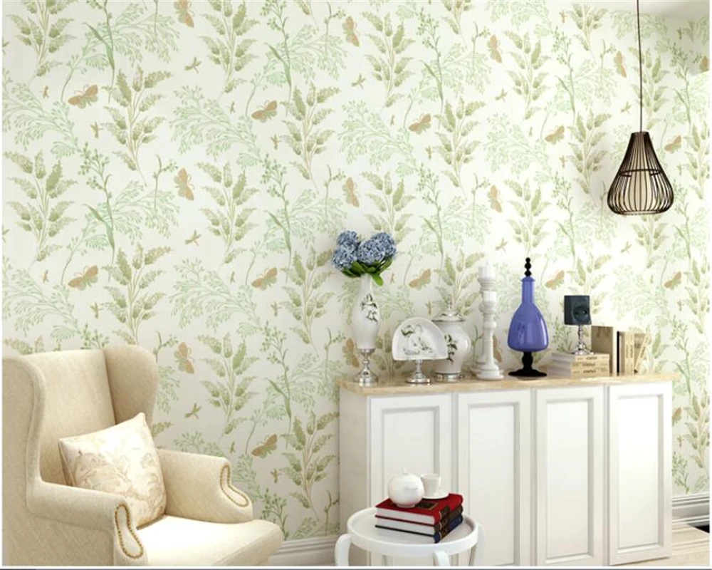 

beibehang behang American pastoral flowers and paper wallpaper indoor 3D stereo vines papel de parede 3d wallpaper for walls 3 d