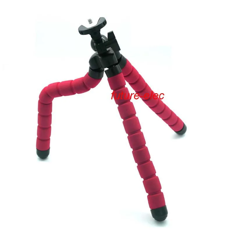 Гибкий штатив-Трипод с резиновыми ножками и зажимом для мобильного телефона