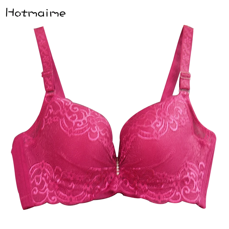 Регулируемый бюстгальтер большого размера с эффектом пуш ап кружевной большой