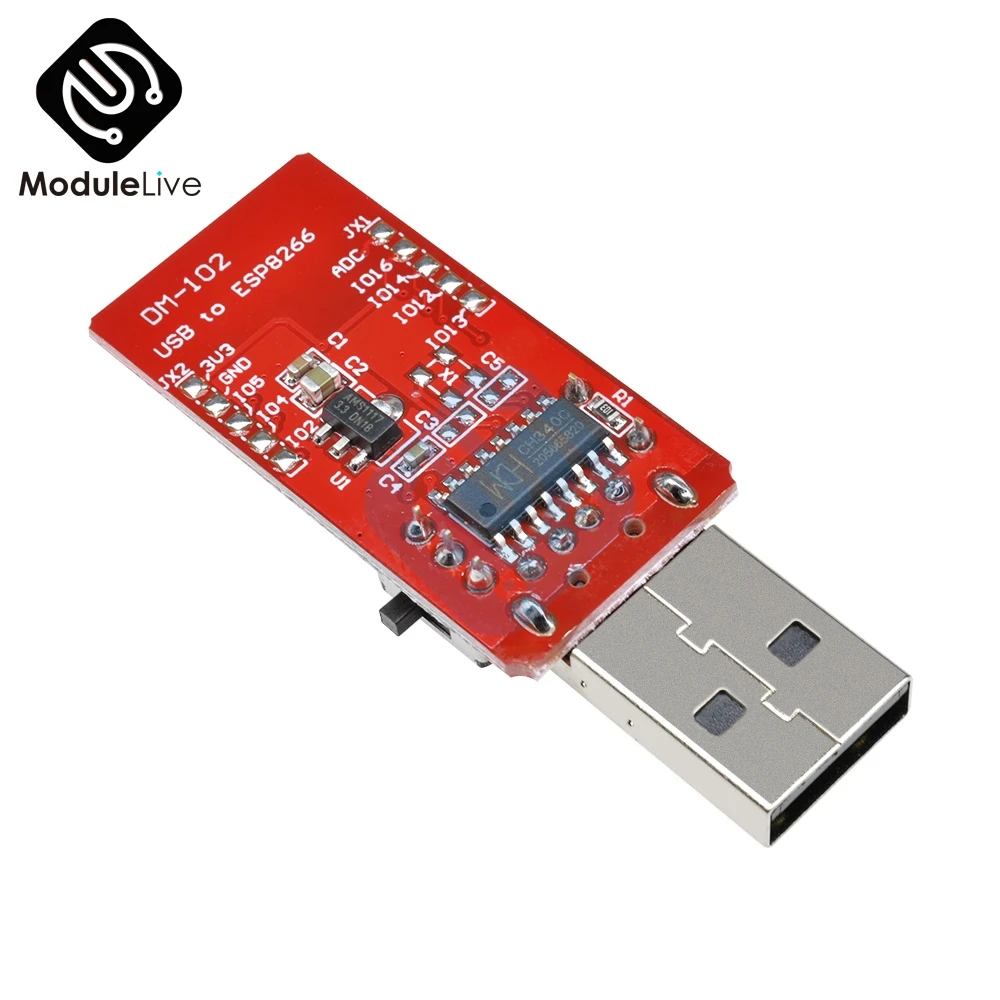 USB к ESP8266 ESP 07 Wi Fi модуль Встроенная антенна для TTL модуля драйвера CH340G беспроводной