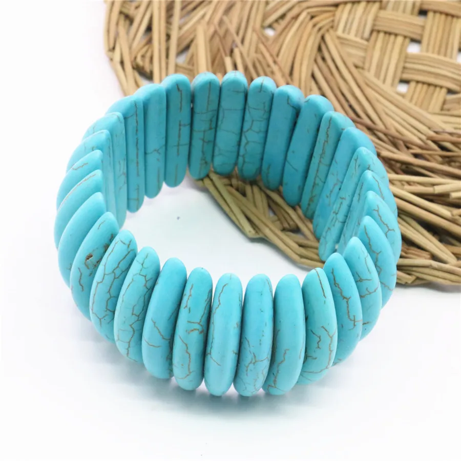 Модные Классические женские ювелирные изделия браслет каменные бусы Черные Вены