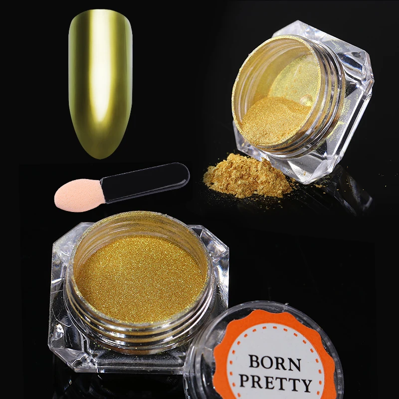 Блеск для ногтей зеркальная пудра хамелеон хромированный пигмент ногтевого