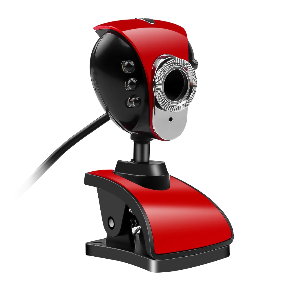 Веб-камера USB 2,0 50,0 м 6 LED Веб-камера ПК камера HD веб-камера с микрофоном 360 градусов поворотные компьютерные камеры для ПК ноутбук камера
