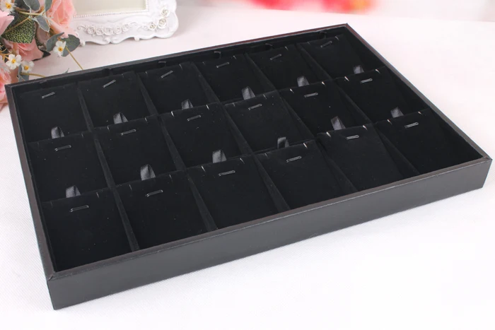 Цепочки и ожерелья Дисплей лоток Чехол кулон вешалка выставка поле Модные