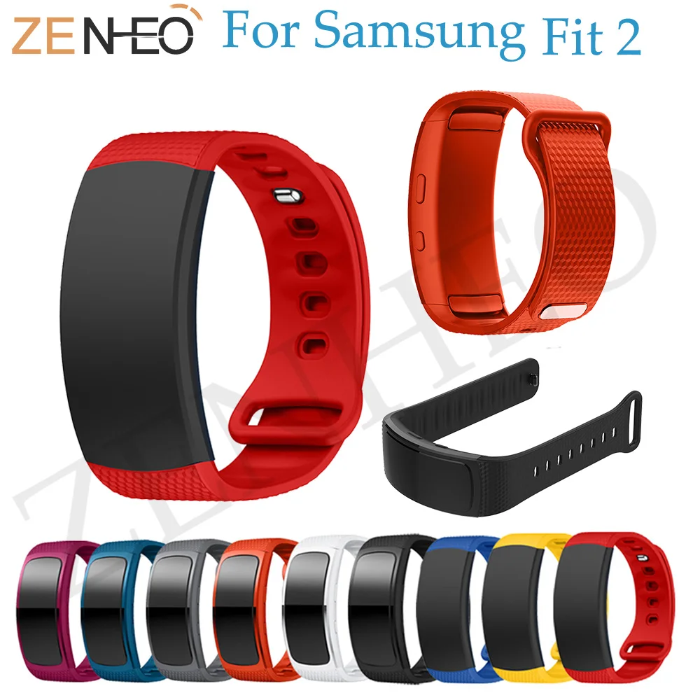Ремешок для часов спортивные силиконовые часы сменные наручные Samsung Gear Fit 2 SM R360
