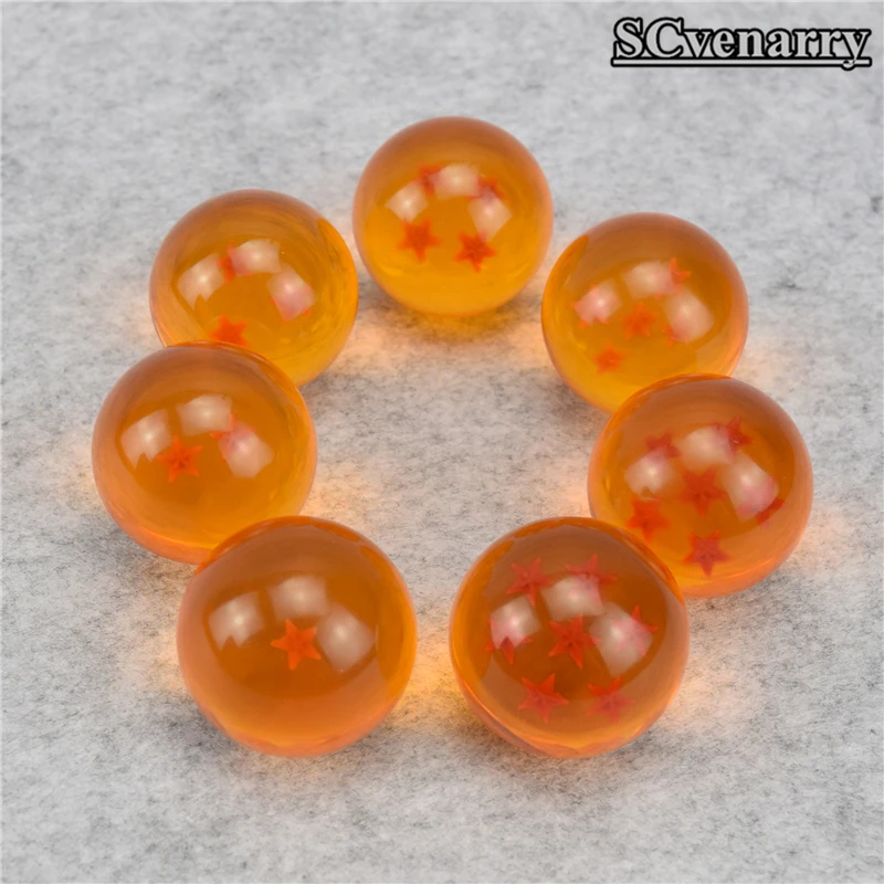 7 шт./лот 3.5 см Dragon Ball Z DragonBall Звезд Хрустальный шар Мячи Новый в коробке Best подарок