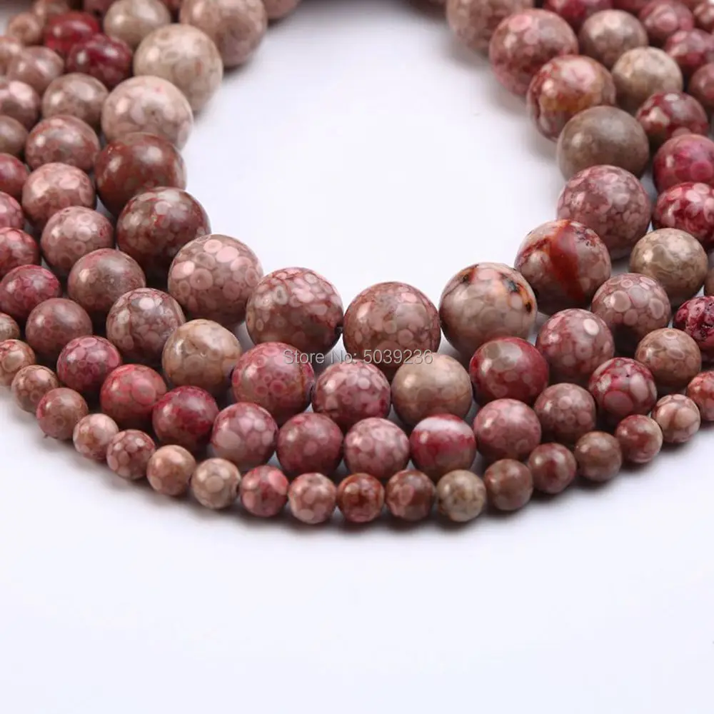 

Оптовая продажа, радужные красные бусины россыпью из натурального камня в горошек для рукоделия, изготовления ювелирных изделий, 6-12 мм, Бра...