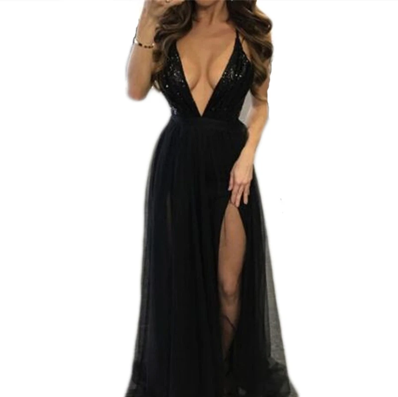 Новинка 2017 женское вечернее Клубное Летнее Длинное платье без рукавов