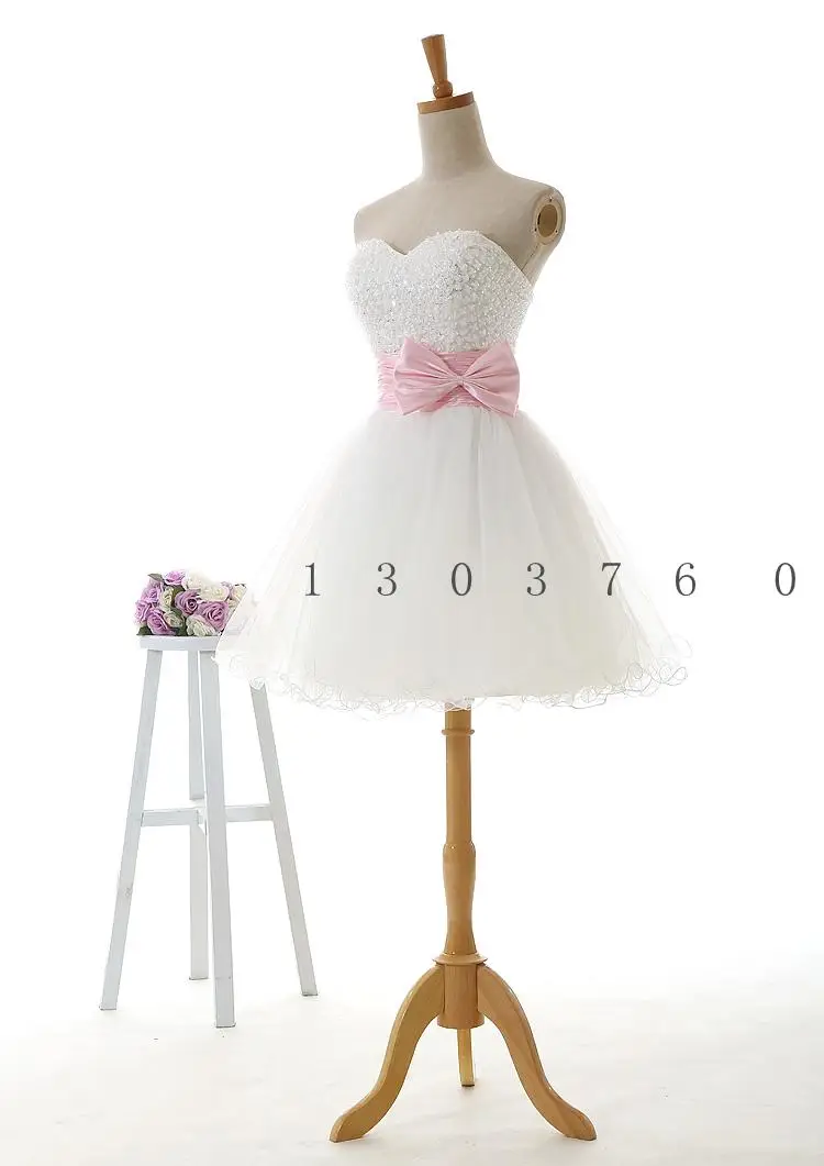 Женское ТРАПЕЦИЕВИДНОЕ свадебное платье короткое ПЛАТЬЕ ИЗ ТЮЛЯ без рукавов на