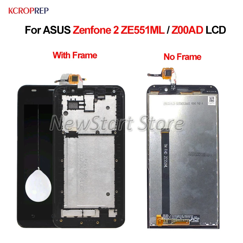 Сменный ЖК-экран 5 дюйма для ASUS Zenfone 2 ZE551ML сенсорный экран с цифровым