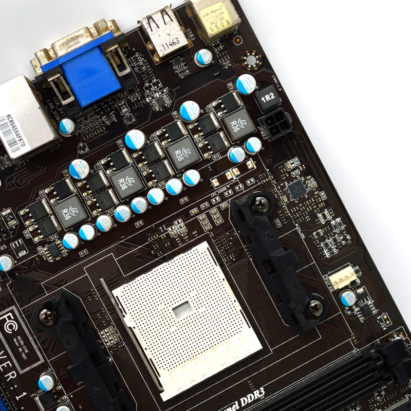 Для MSI A55M P35 A55/DDR3/FM1 поддерживает X4 51 641 3870 M ATX оригинальная б/у материнская