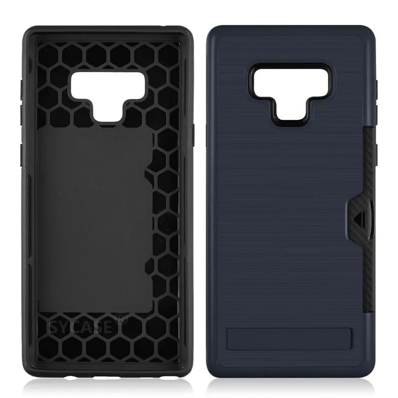 SYCASE Simple business Card Man Shell For Samsung Galaxy S8 Plus S9 plus Nate8 note9 Case Woman Lnvisible Stand Drop-proof Cover |