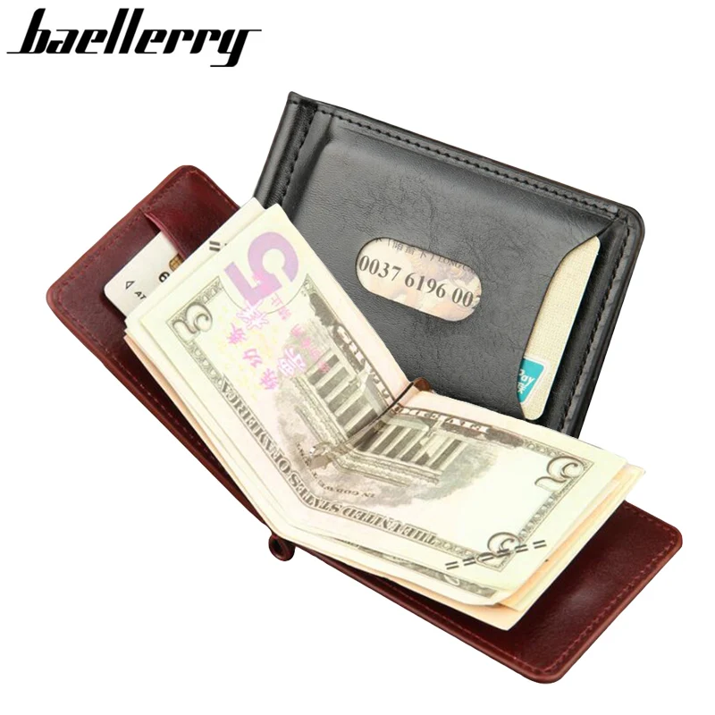Baellerry мини мужской кожаный зажим для денег кошелек с карманом монет тонкий мужчин