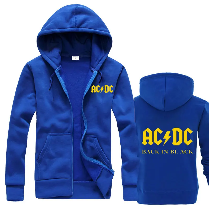Новинка AC/DC бренд rock Graphic Prin толстовки мужские повседневные приталенные Толстовки Спортивная мужская флисовая куртка с капюшоном - Цвет: 7