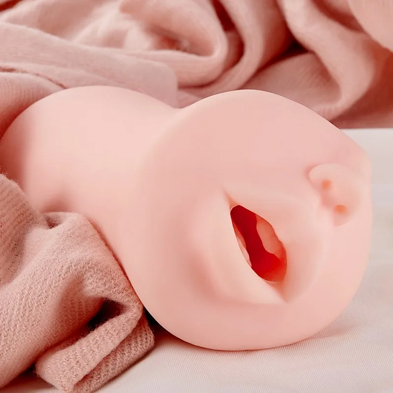 Мужской мастурбатор с глубоким горлом заряжаемый от USB вибрирующий для рта чашка