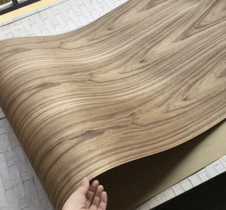 

L:2.5Meters Width:62mm Thickness:0.3mm Thai teak splicing patterns veneer (back Kraft paper)