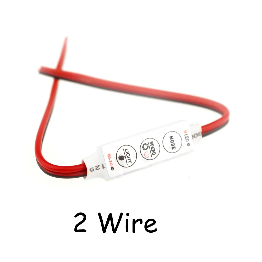 Мини Диммер led 12 В dc диммер для светодиодных лент 5-24 В 3 ключа led диммер переключатель для светодиодных ламп