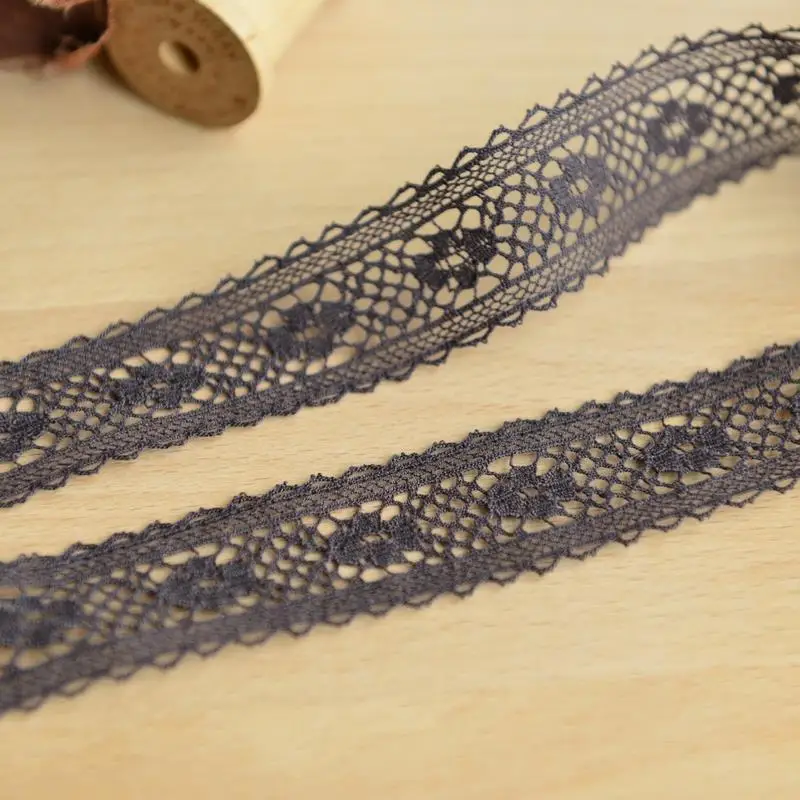 Коричневая тонкая хлопковая кружевная Одежда diy тканевые шторы шириной 2 8 см | Дом