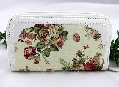 Новое поступление Женский Длинный кошелек в стиле ретро с цветами брендовый QJA