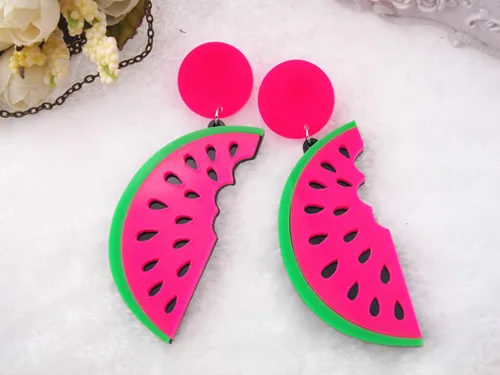 Длинные серьги в стиле хип хоп панк модные стильные летние большие акриловые