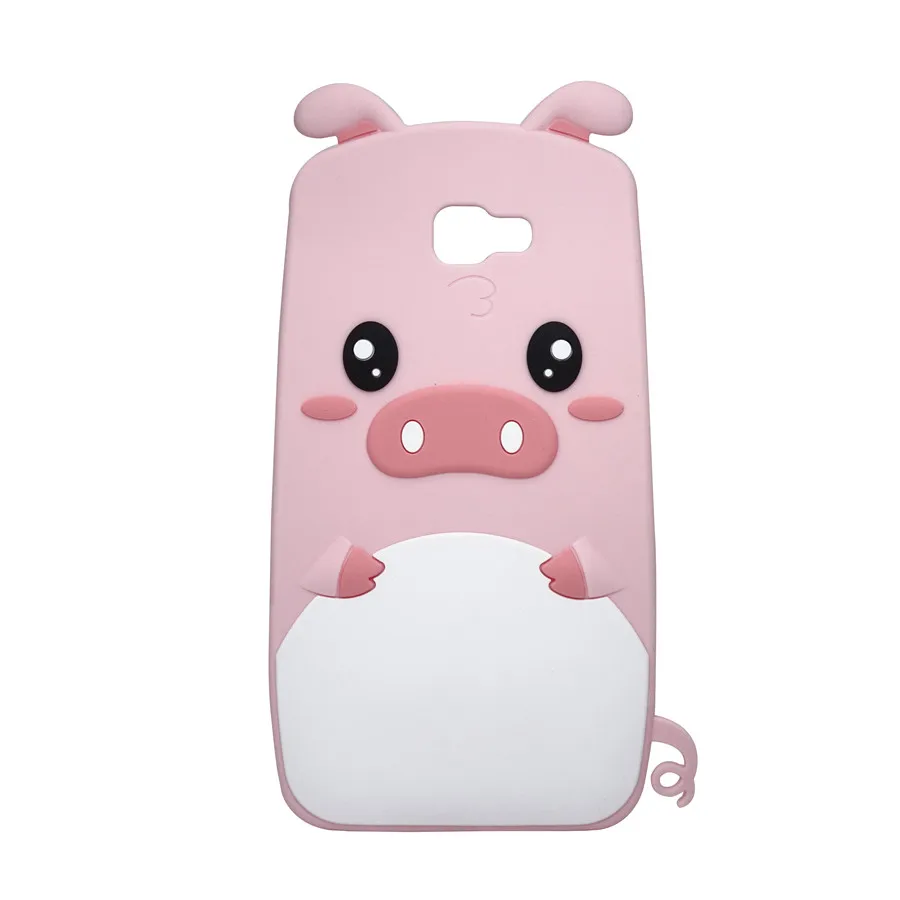 For Samsung J5 Prime Case Soft Silicone Phone for Galaxy G570 3D Cartoon Cute Pink Pig Cover J 5 Prim |