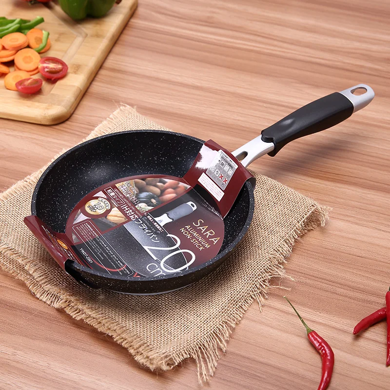 

20cm non-stick cookware stone layer Frying pan saucepan Small Fried Eggs pot general use for gas and induction cooker