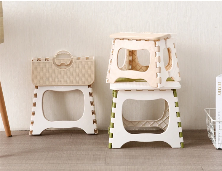 Пластиковая Складная маленькая скамейка для ванной комнаты детский и взрослый