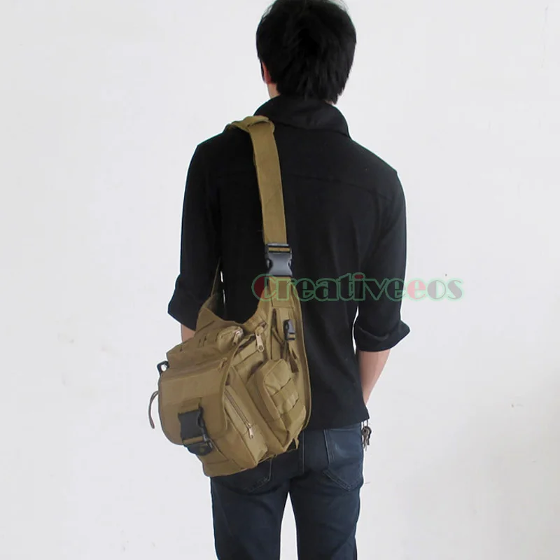 2018 Для мужчин Военно бутылка воды нейлон плеча Saddle Bag Путешествия Crossbody Камера