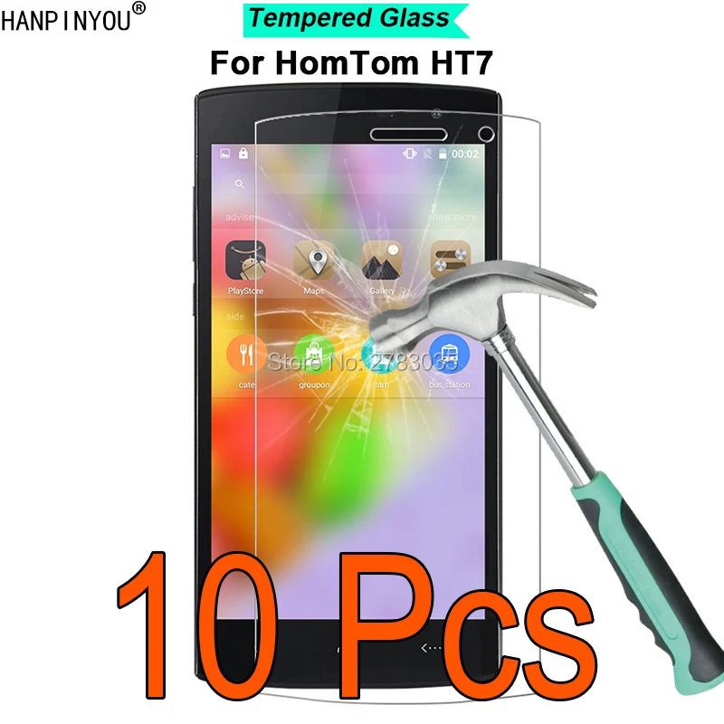 10 шт./лот для Homtom HT7 5 дюйма твердость 9H 2.5D ультратонкое Закаленное стекло пленка