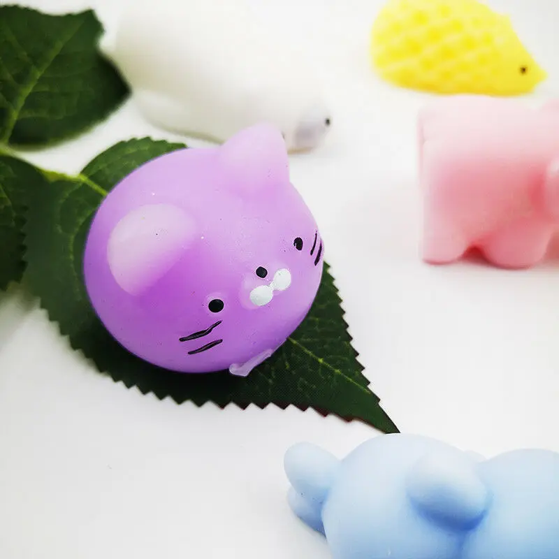 30 шт./лот Kawaii сжимаемые милые мини игрушки для беременных скользящие ленивые Коты