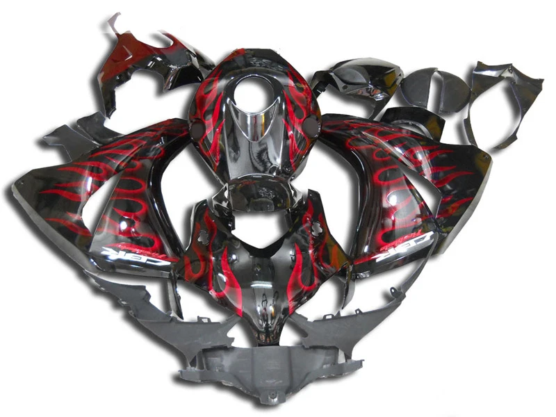 

quality red flames black fairing kit for 2008 2009 2010 2011 CBR1000RR CBR1000 08 09 10 11 CBR 1000RR Injection molding od5