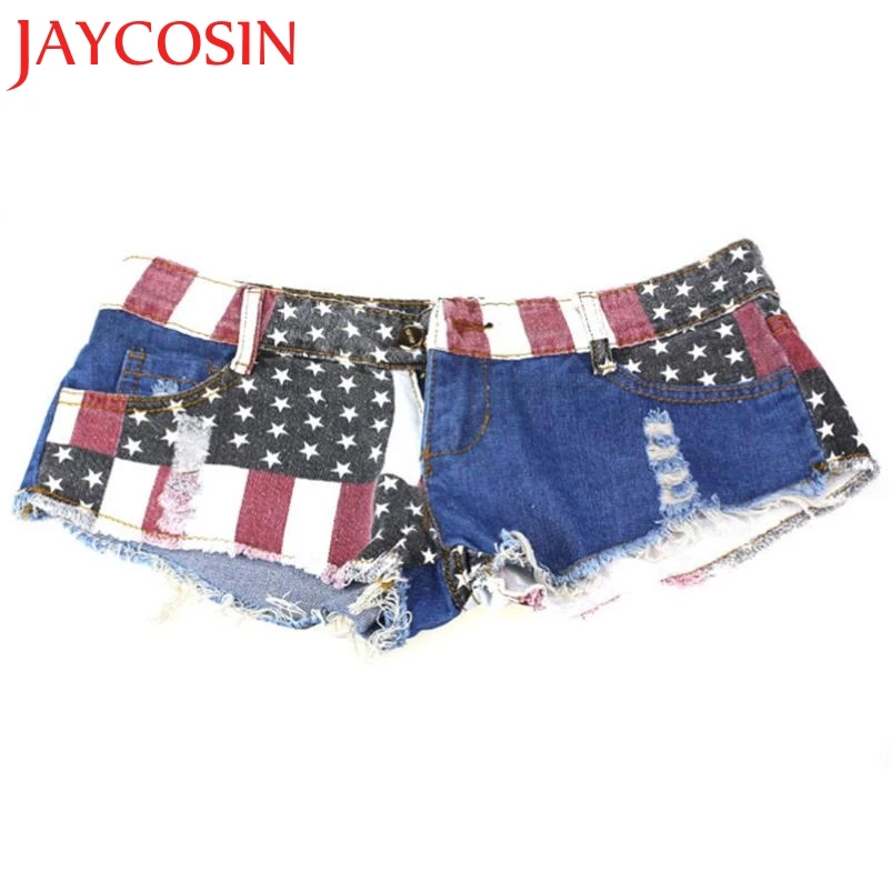 JAYCOSIN 1 шт. сексуальные мини шорты с американским флагом джинсы горячая Распродажа