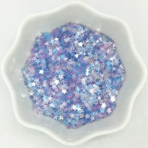 Blue light purple 3 мм Ультра тонкая звезда блестка для ногтей ПВХ свободные блестки пайетки лак для ногтей Свадебные Dec конфетти DIY аксессуары 10 г 20 г - Цвет: Blue light purple