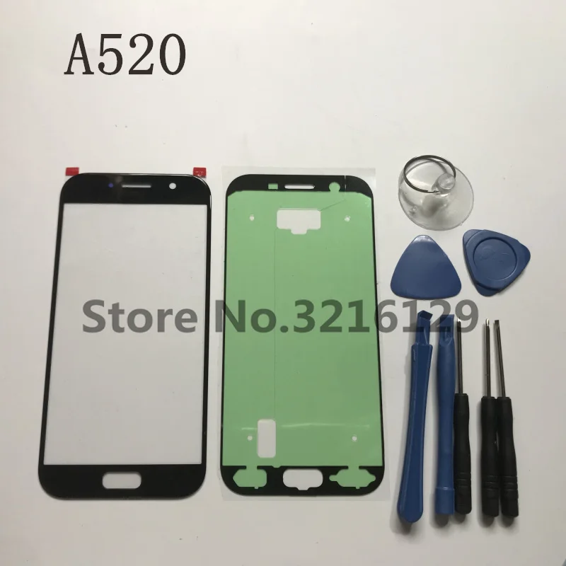 Оригинальное внешнее стекло для Samsung Galaxy A3 A5 A520 A520F 2017 Сменное сенсорного ЖК