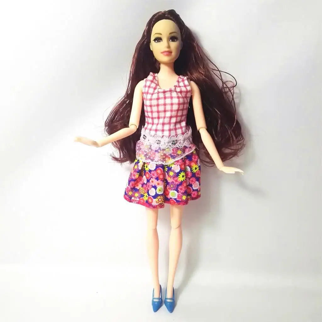 Fashion Flower Doll Dresses Package Hip Skirt For Barbie Handmade Dolls Accessories Clothes j118 | Игрушки и хобби