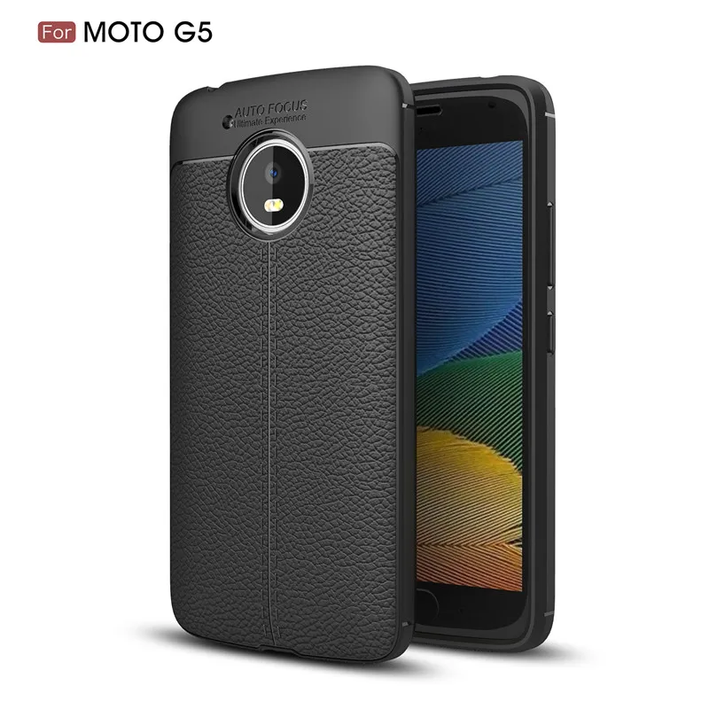 Для Moto G5 чехол из углеродного волокна Мягкий силиконовый чехол для телефона для MOTO g5 Dual SIM XT1676 5,0 дюймов модный противоударный чехол